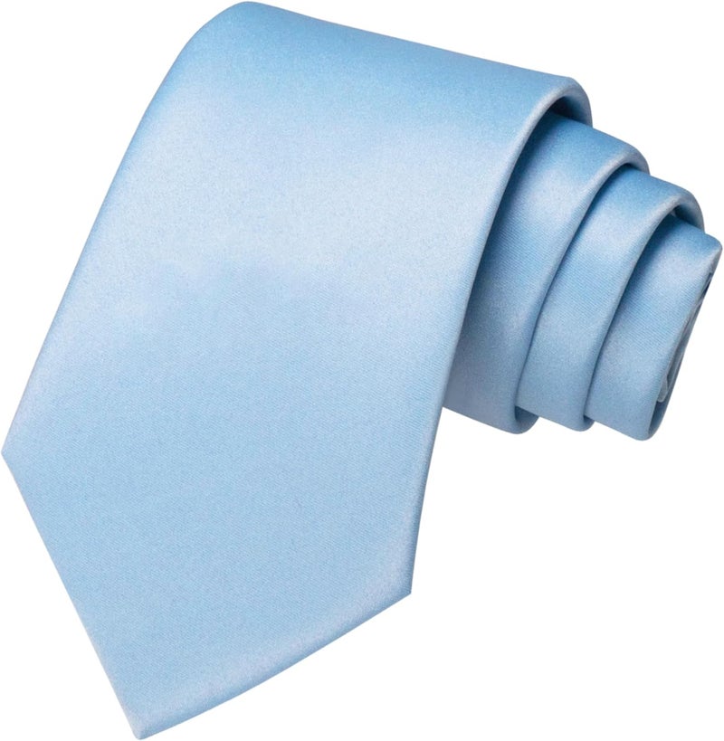 RBOCOTT Solid Color Tie and Pocket Square Hankerchief with Lapel Pin Set for Men - Image 4